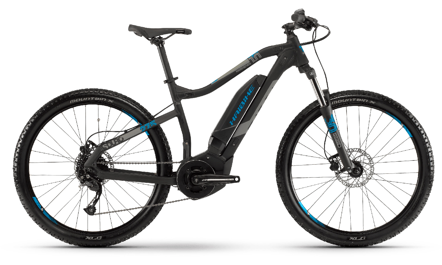 Фотографія Haibike 27,5" SDURO HardSeven 1.0 400Wh (2019) 2019 Чорно-сірий